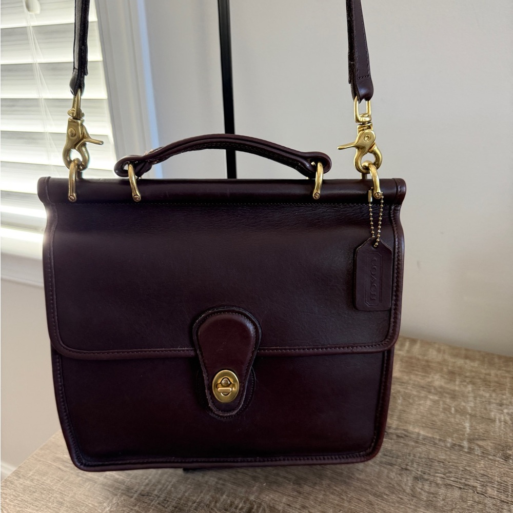 Coach Dark Brown Willis Crossbody Bag